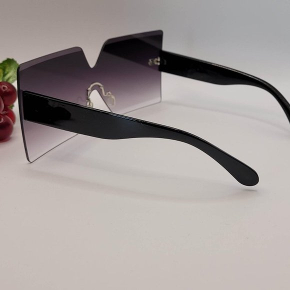 Unisex Retro Leopard Retro Fashion Colored Colored Sunglasses Square Frame - Picture 3 of 4